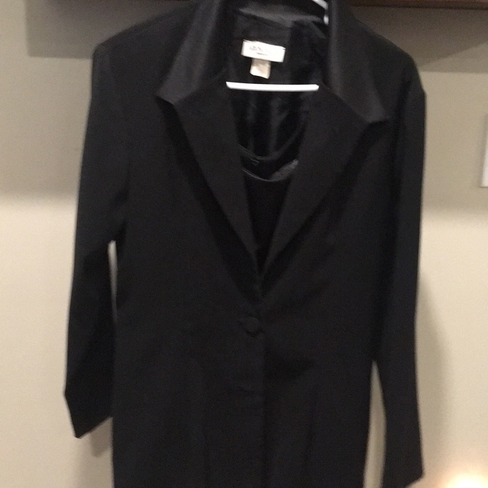 Black dress with matching coat